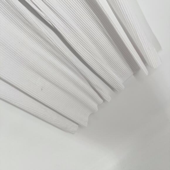 Enza Costa Women's Rayon Wide Leg Pants Elastic Waist NEW Sz M White Rib Knit - Picture 3 of 10